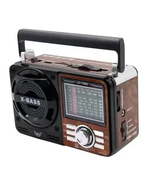 Rádio Retrô Vintage Portátil A Pilha 