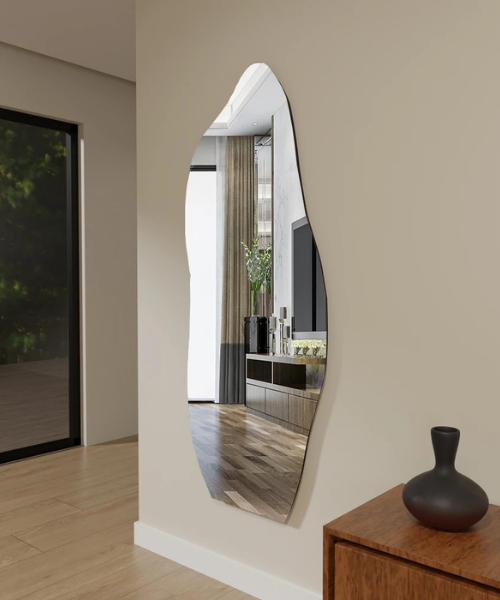 Espelho Orgânico Grande 150cm 170cm Decorativo
