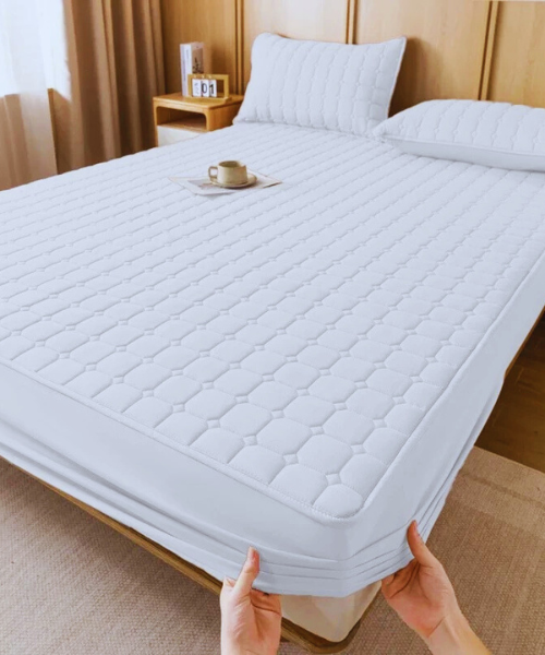 Protetor Impermeável Capa Colchão Matelada Cama Quarto Solteiro, Casal, Queen, King com Elástico