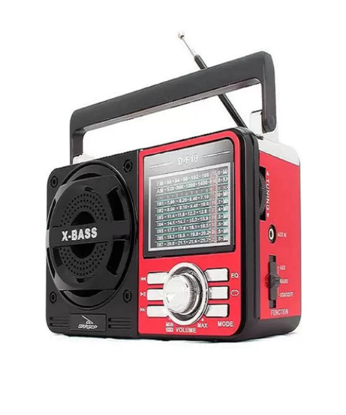 Rádio Retrô Vintage Portátil A Pilha E Tomada Am Fm Sw Pendrive Com Sd Usb
