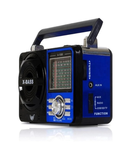 Rádio Retrô Vintage Portátil A Pilha E Tomada Am Fm Sw Pendrive Com Sd Usb