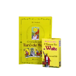Tarô de Waite Tradicional + Livro com 78 Cartas