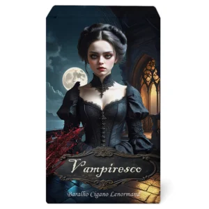 Tarot Lenormand Vampiresco Gótico, 42 cartas plastificado - Baralho Cigano