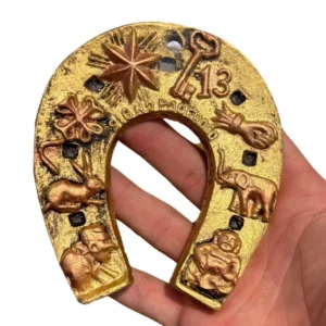 Ferradura Amuleto da Sorte Lei da Atração Dinheiro Riqueza Fortuna Loteria