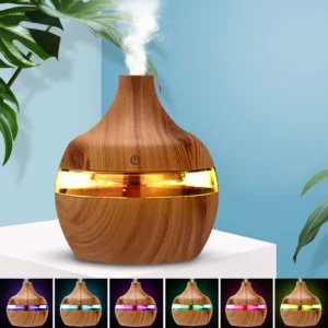 Kit difusor umidificador aromatizador ultrassônico LED 8h para ambientes