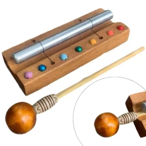 Sino Pin Artesanal de Madeira para Meditação