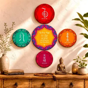 Kit 5 Placas de Reiki Gokai e Símbolos
