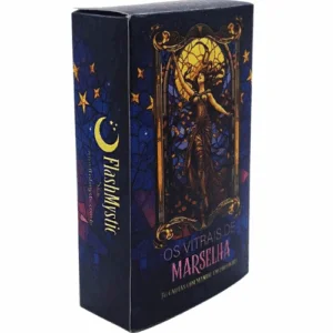 Tarô Os Vitrais de Marselha 78 Cartas Alta Qualidade Manual