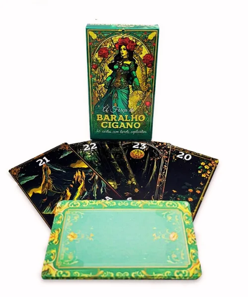 Força do Baralho Cigano Espiritual 36 Cartas Tarô c/ Manual