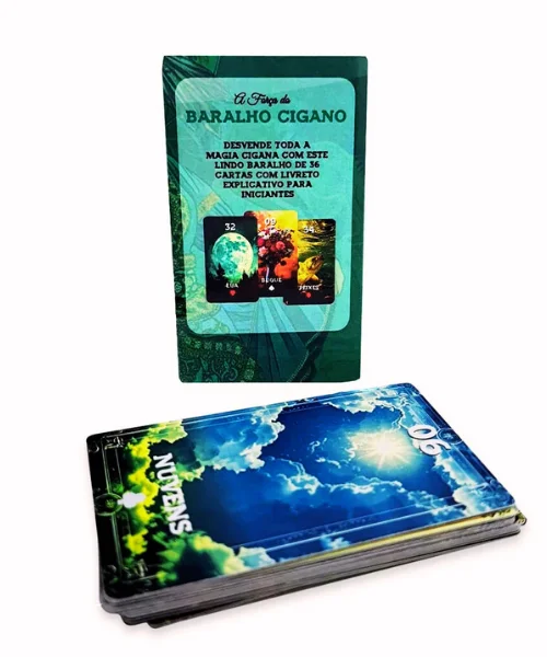 Força do Baralho Cigano Espiritual 36 Cartas Tarô c/ Manual